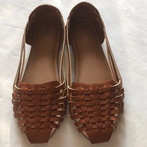New Faux-Leather Huarache Sandals Girls Size 2